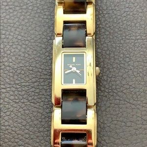 MIchael Kors Tortoise Acetate Goldtone Link Watch
